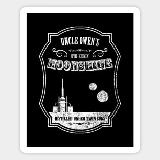 Uncle Owen's Moonshine (distressed) Magnet